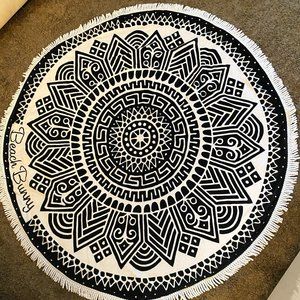 Beach Bunny Swimwear Round Circle Towel